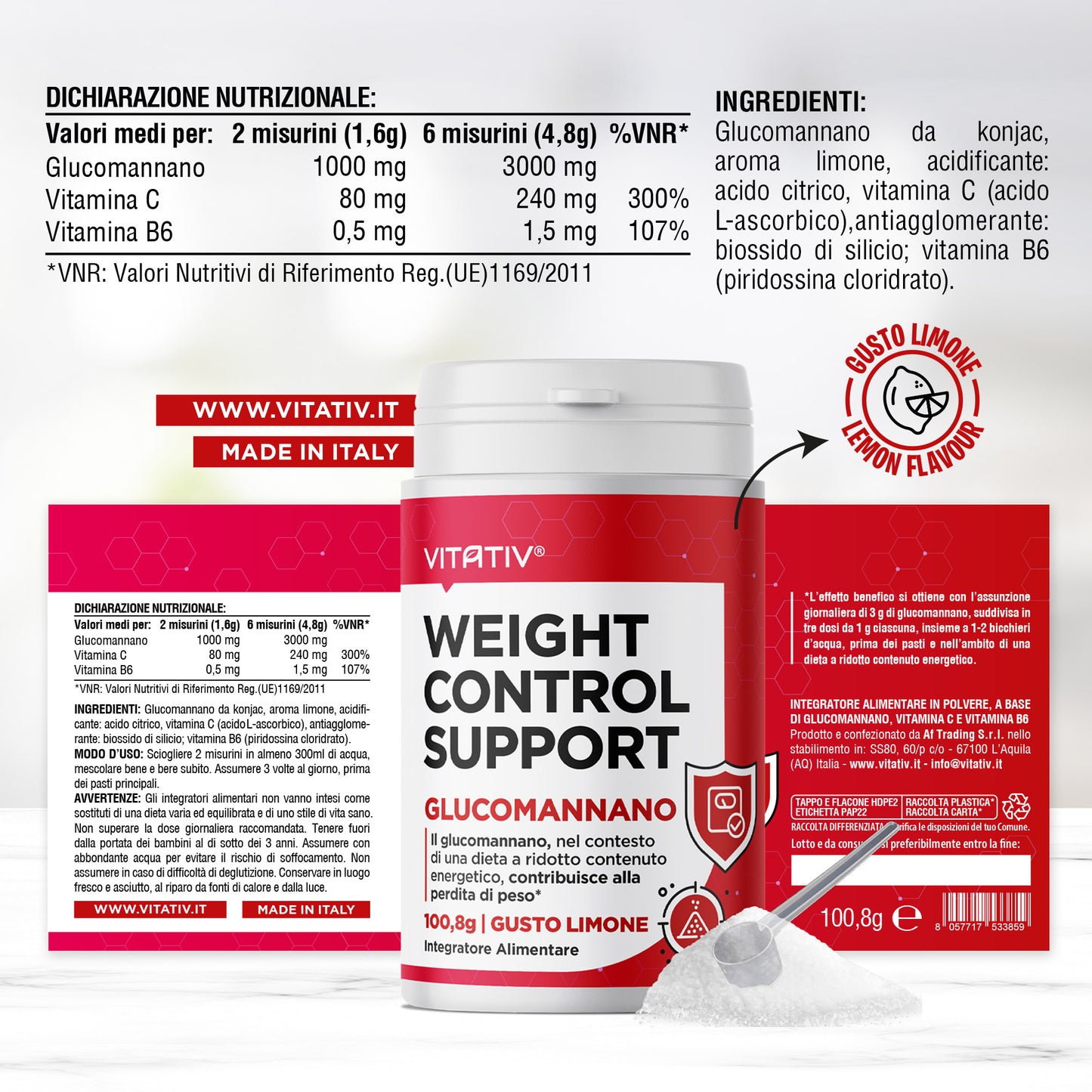 Weight Control Support - Glucomannano
