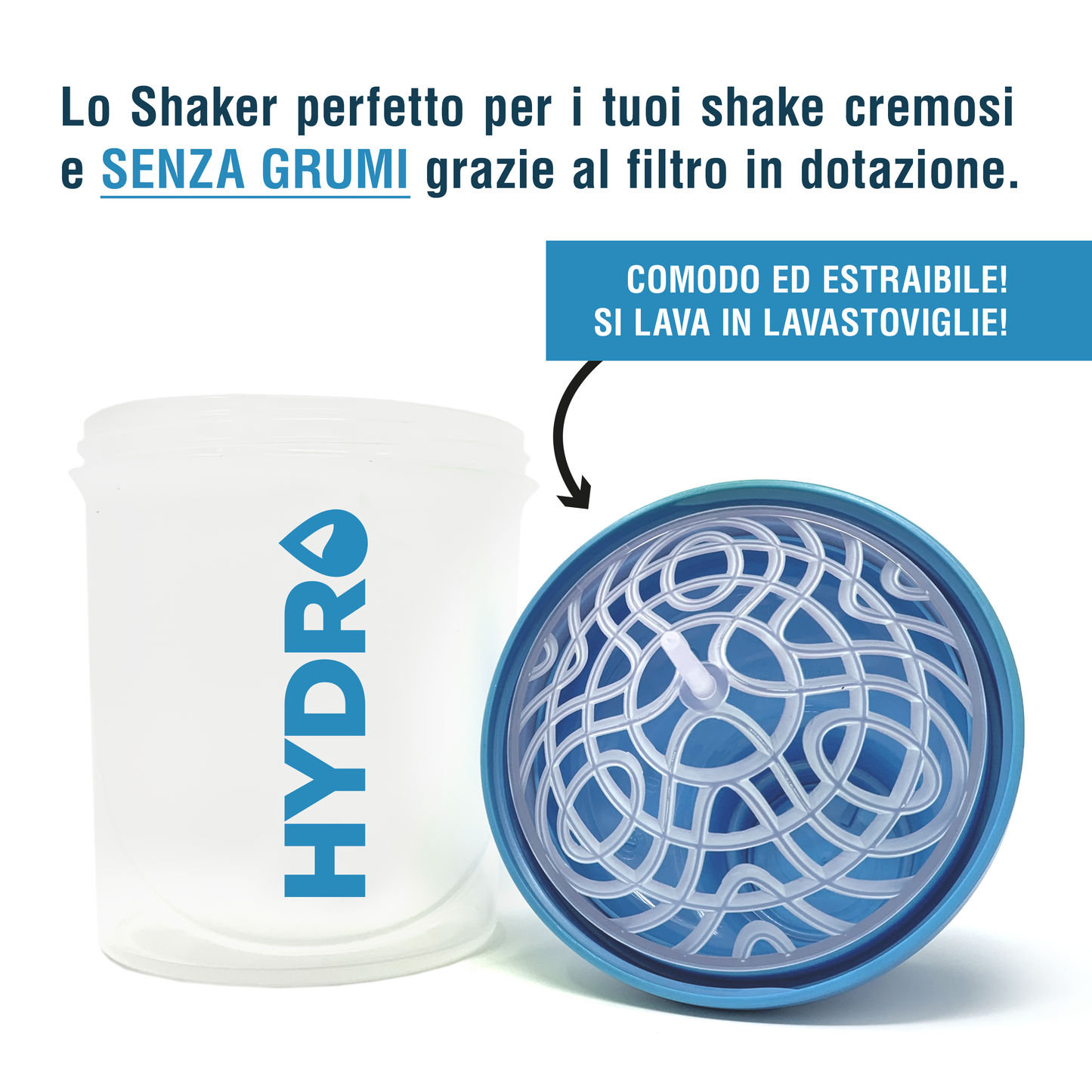 Shaker HYDRO Vitativ | 300ml - Filtro Miscelatore Incluso