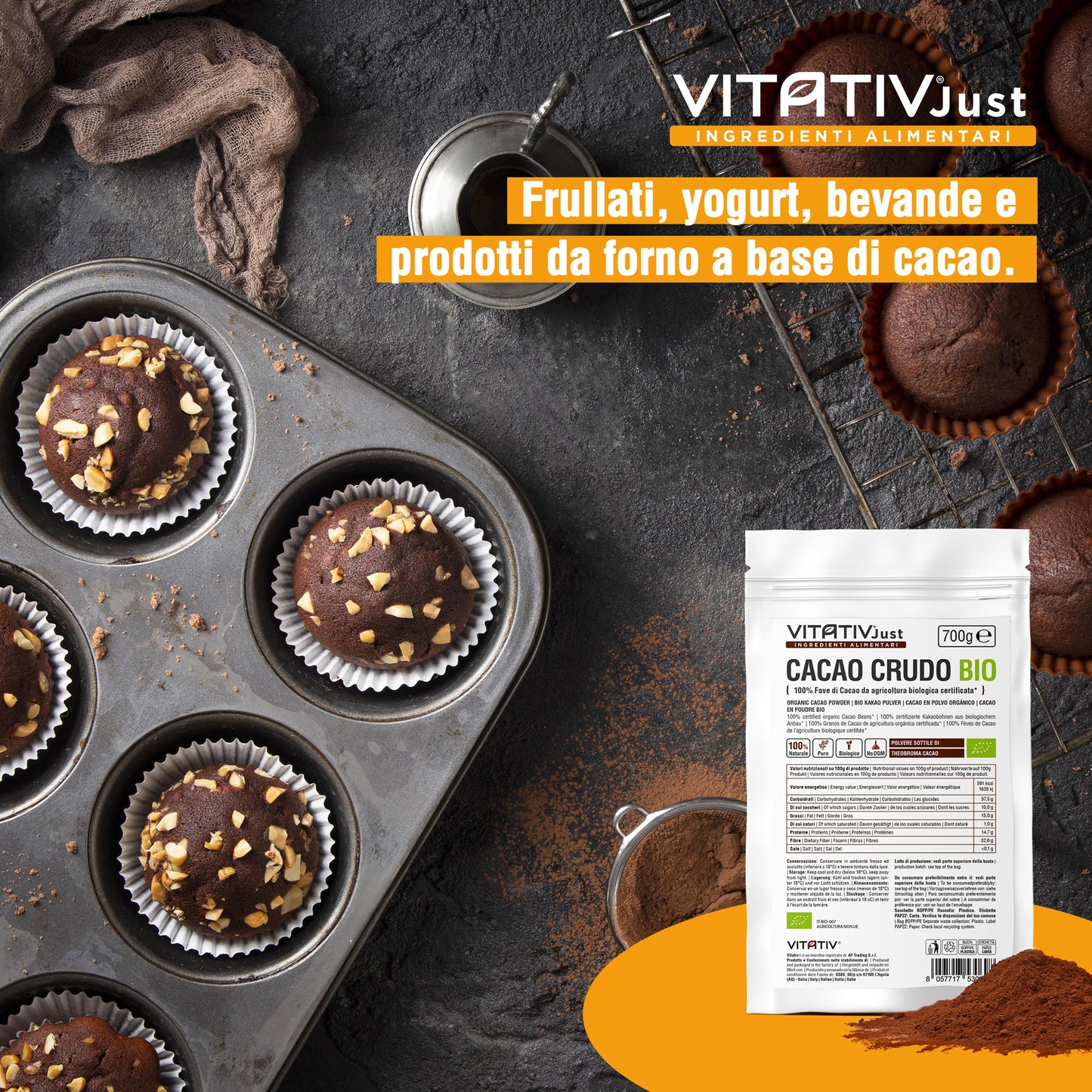 Cacao Crudo BIO in Polvere | 700g