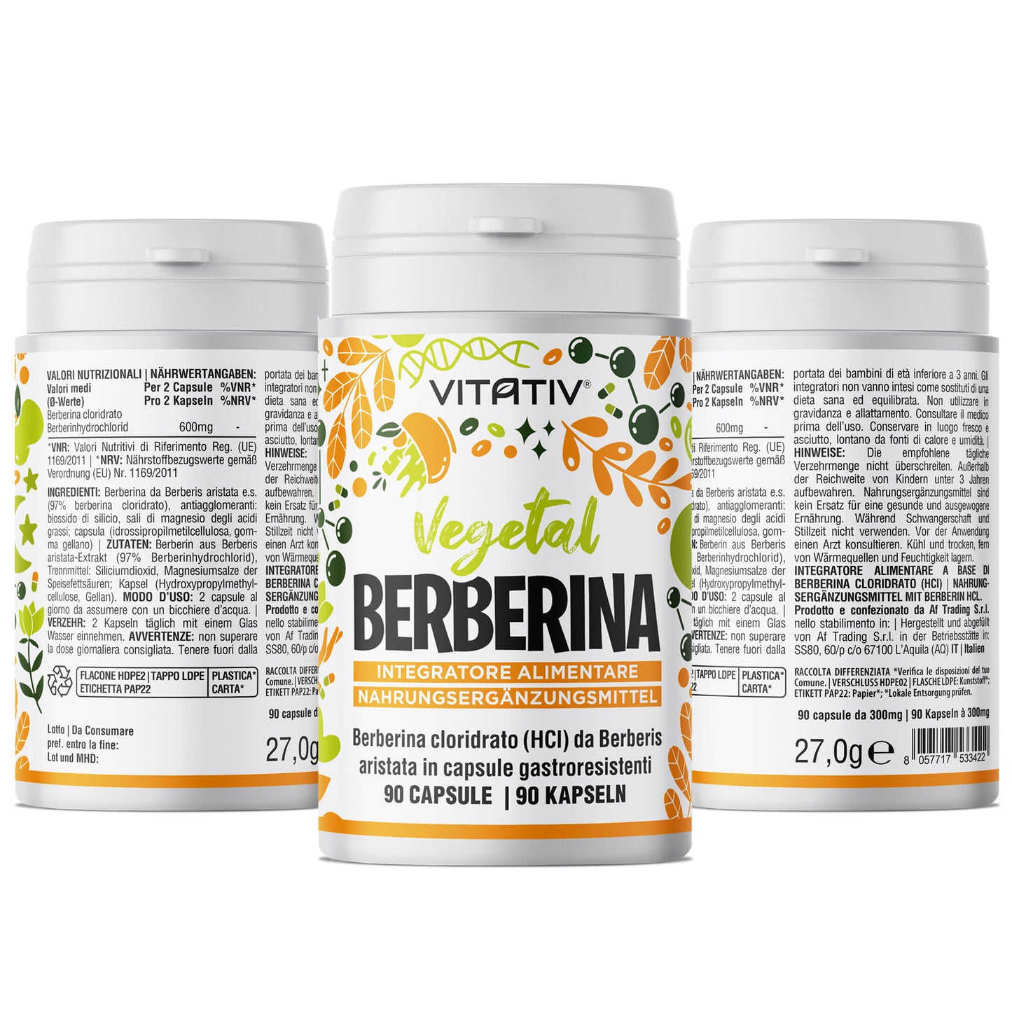 Berberina | 90 Capsule Gastroresistenti