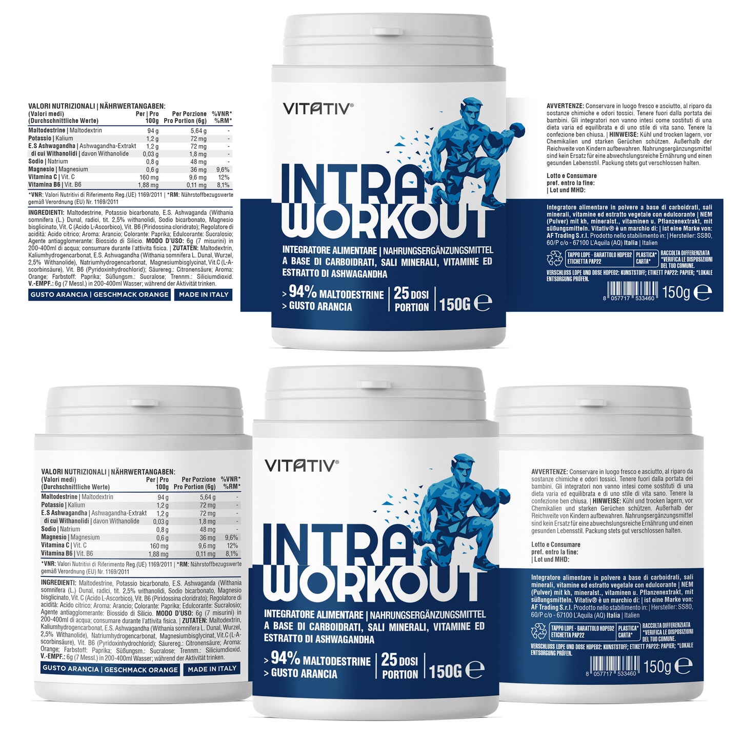 Intra Workout 150g con Maltodestrine