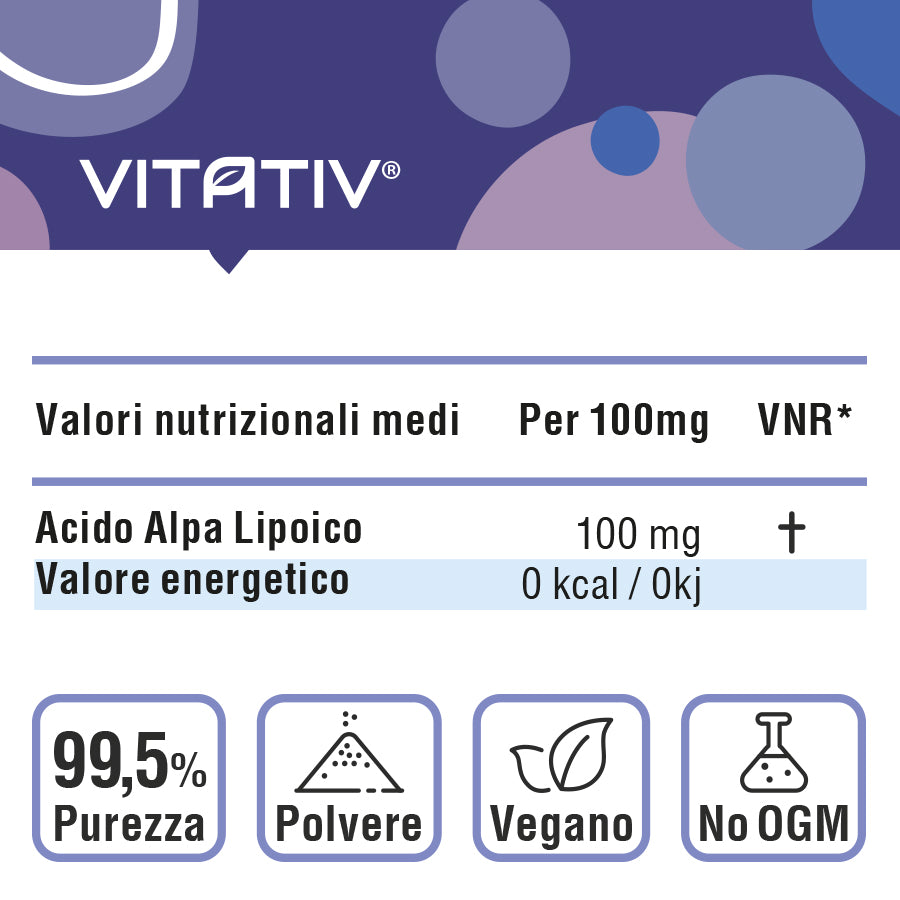Acido Alfa Lipoico in Polvere | 50g
