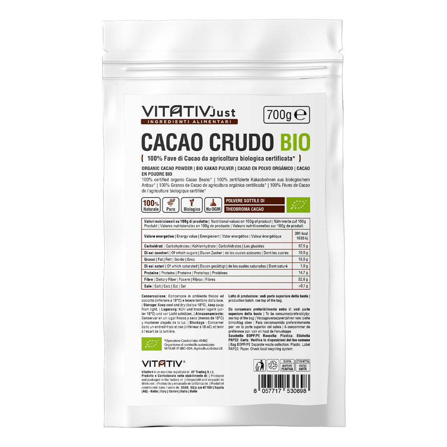 Cacao Crudo BIO in Polvere | 700g