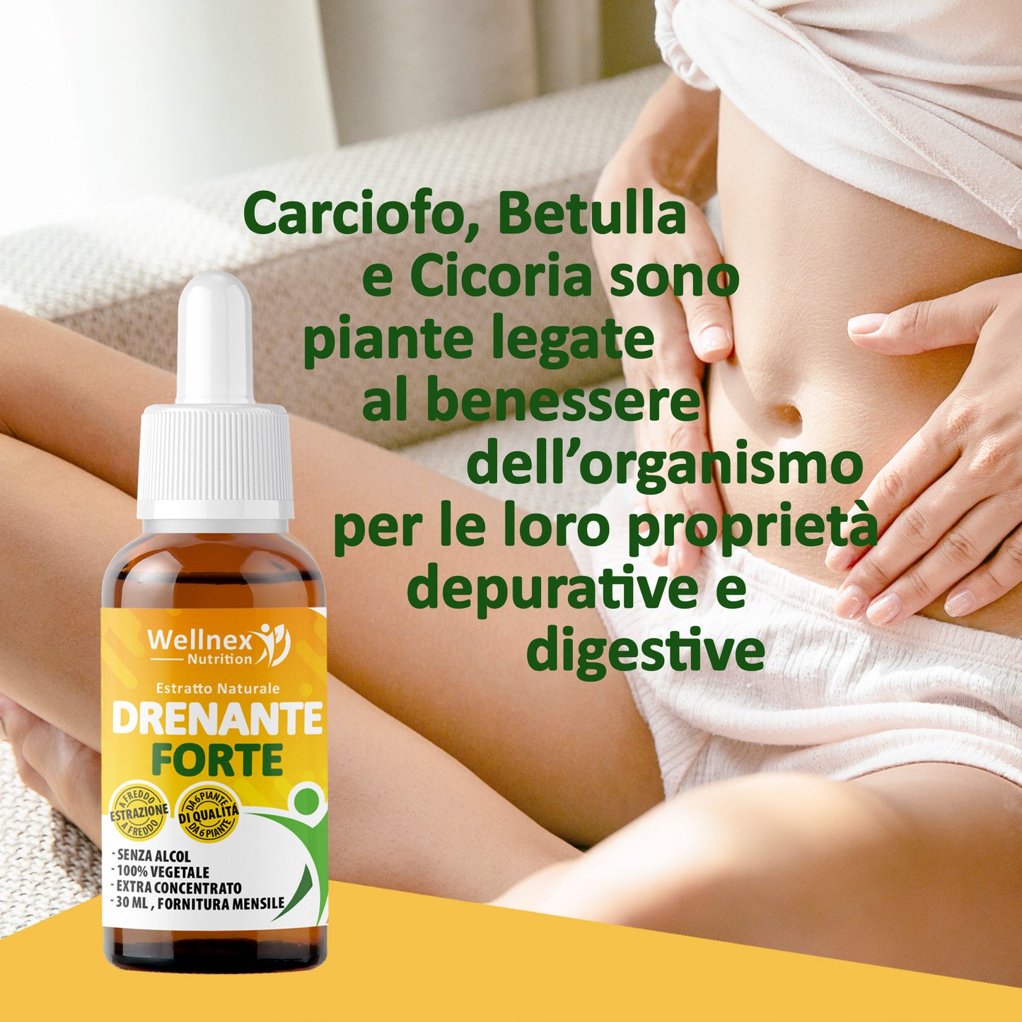 Drenante Forte 30ml - Estratto Naturale da 6 piante Detox