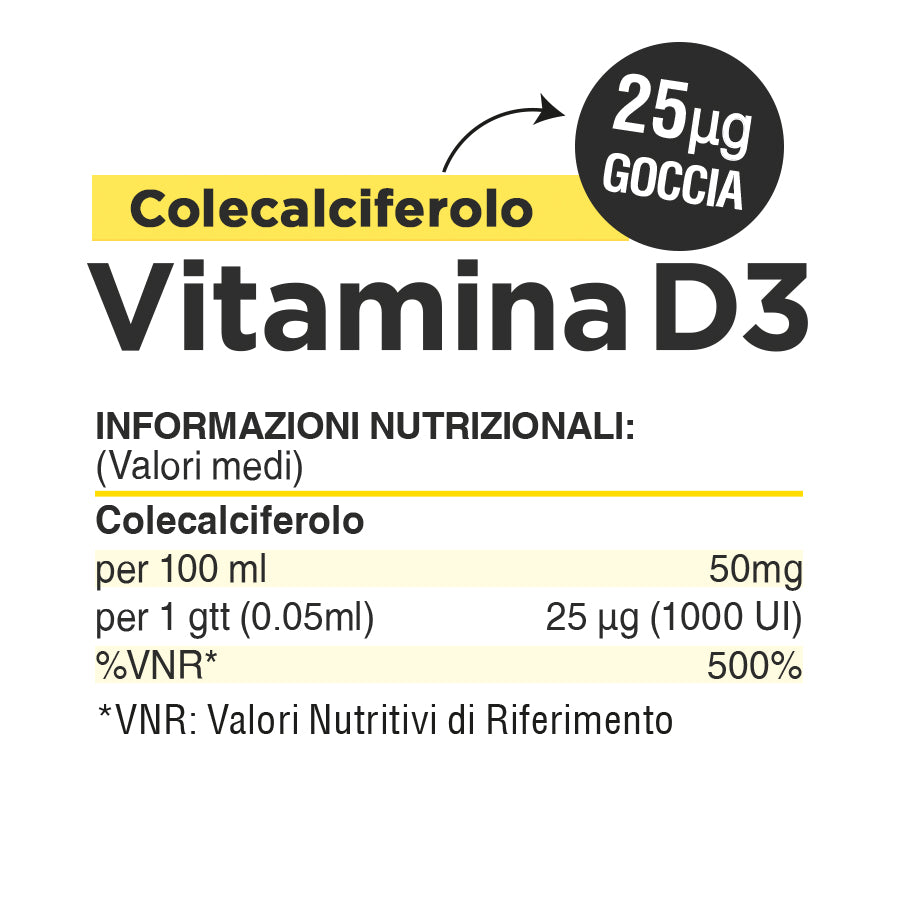 VITAMINA D3 | 50ml - 1000 gocce