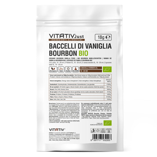 Baccelli di Vaniglia Bourbon BIO | Formato XL