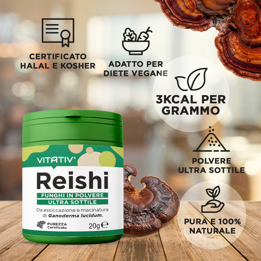 Funghi Reishi | Polvere 20g | Purezza 100%