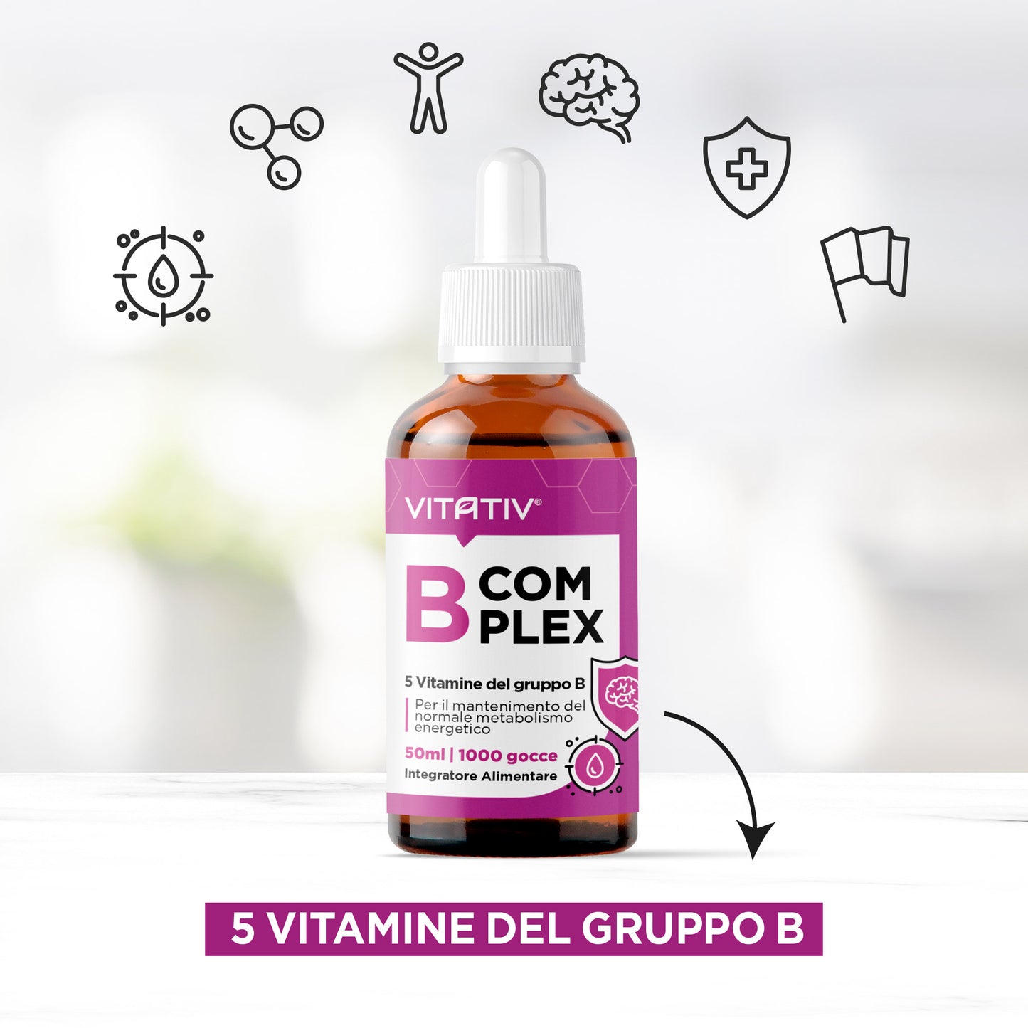 B Complex | 50ml Integratore Vitamine del Gruppo B