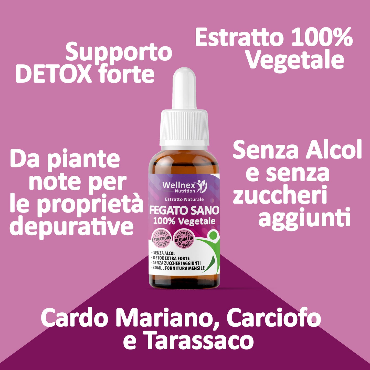 Fegato Sano 30ml - Estratto Naturale da 3 piante