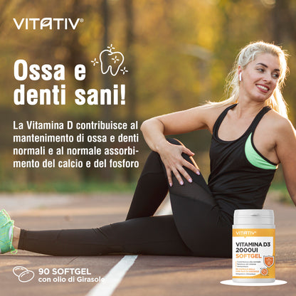 Vitamina D3 2000 UI Softgel Mini | 50 µg