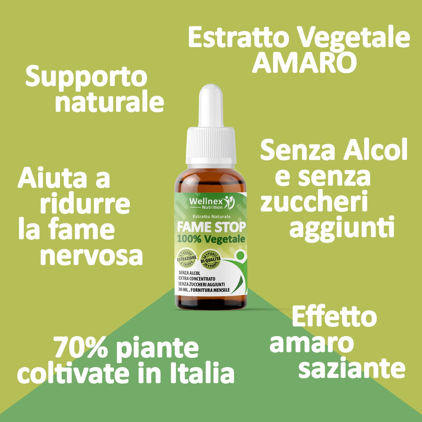 Fame Stop 30ml - Estratto Naturale da 9 piante Amaro Sazianti