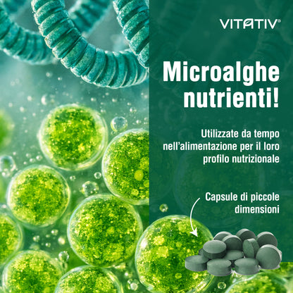 Alga Mix Spirulina e Chlorella 100 Compresse