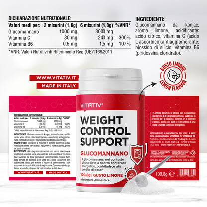 Weight Control Support - Glucomannano
