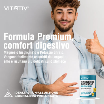 Magnesio Potassio Premium 150g 50 Porzioni