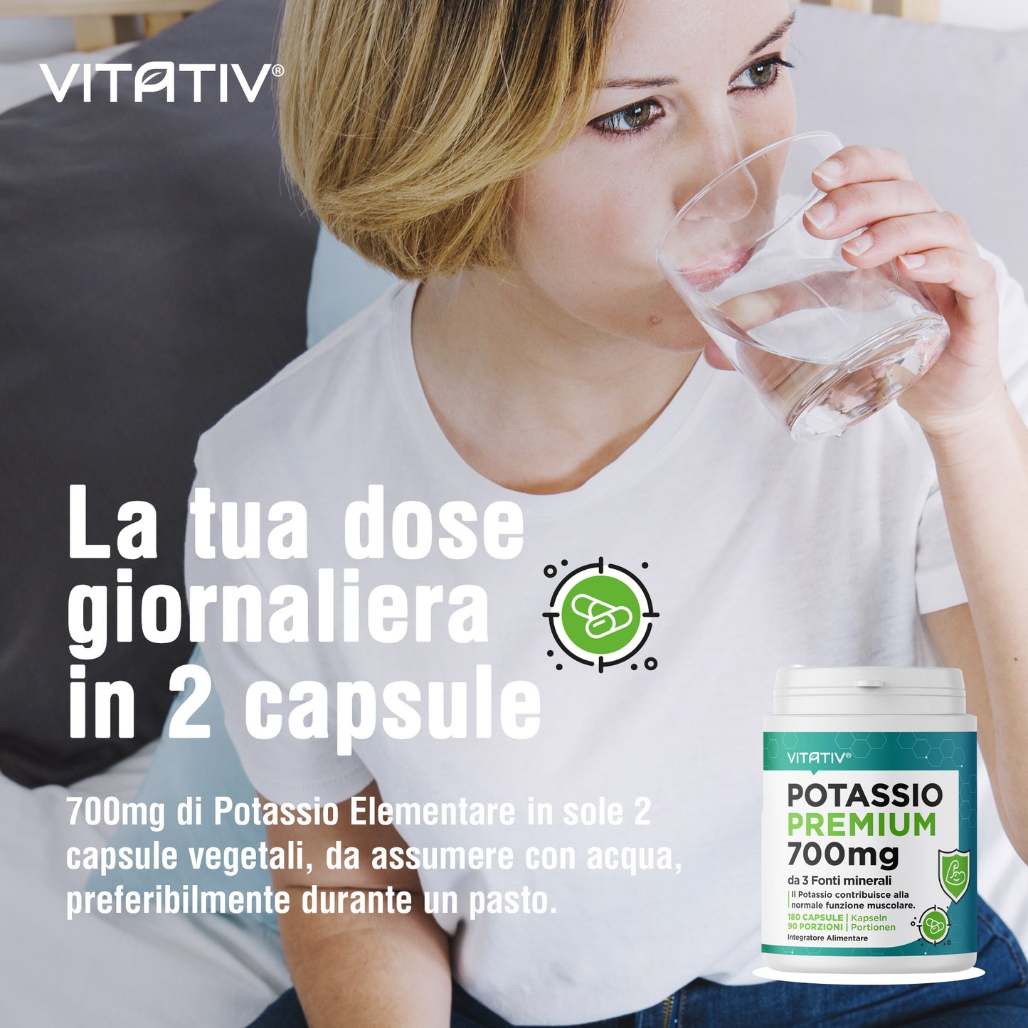 Potassio Premium 180 Capsule | 700mg / dose