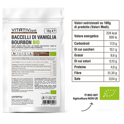 Baccelli di Vaniglia Bourbon BIO | Formato XL