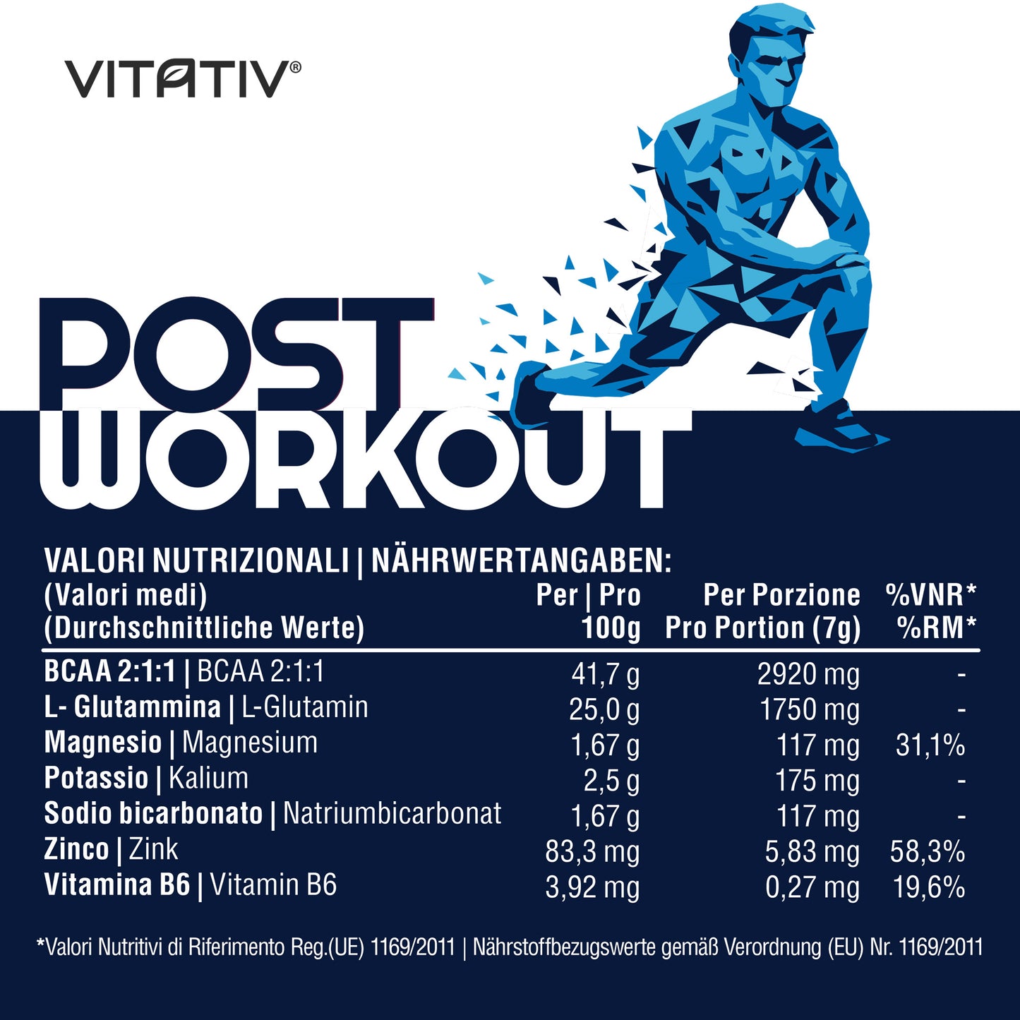 Post Workout 175g con Aminoacidi BCAA