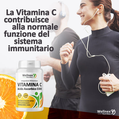 Vitamina C 1000mg | 140g - Polvere Pura