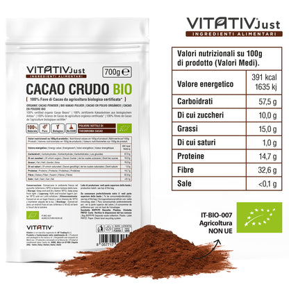 Cacao Crudo BIO in Polvere | 700g