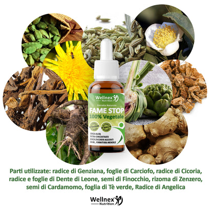 Fame Stop 30ml - Estratto Naturale da 9 piante Amaro Sazianti
