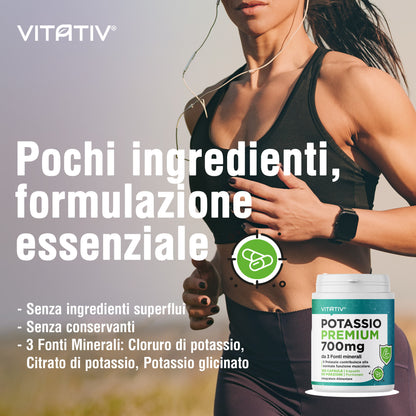 Potassio Premium 180 Capsule | 700mg / dose