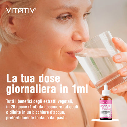 Integratore Menopausa Donna in Gocce 50 ml con Cimicifuga e Salvia