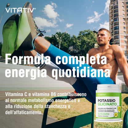 Potassio Glicinato + Vitamina C e B6 in Polvere Solubile