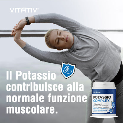 Potassio Complex + Vitamina C | Capsule Vegetali