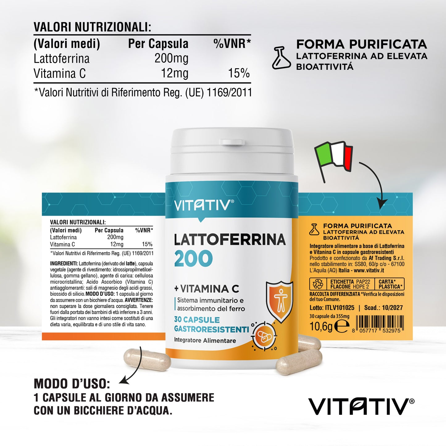 Lattoferrina Immuno 200mg