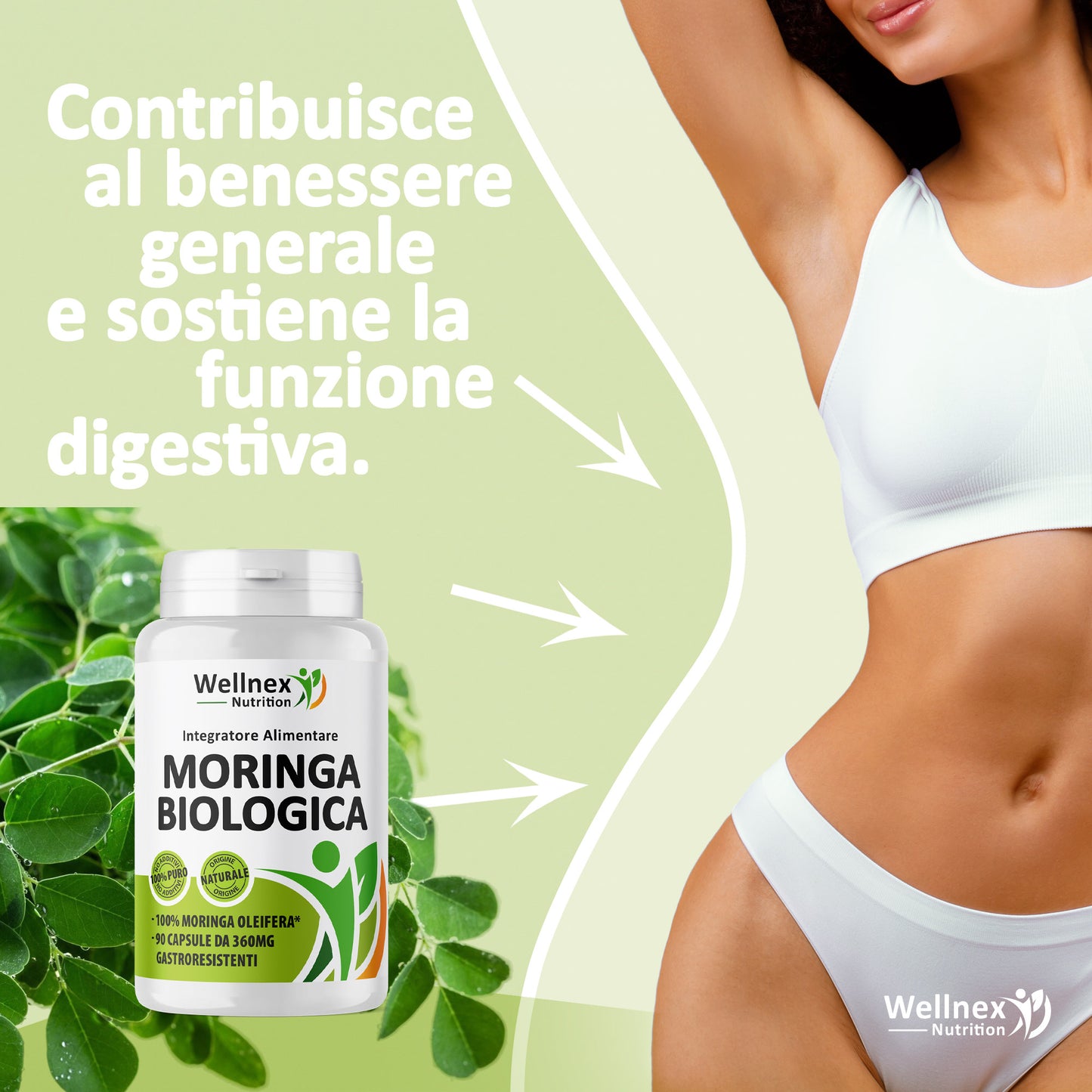 Moringa Oleifera 360mg - 90 Capsule Gastroresistenti