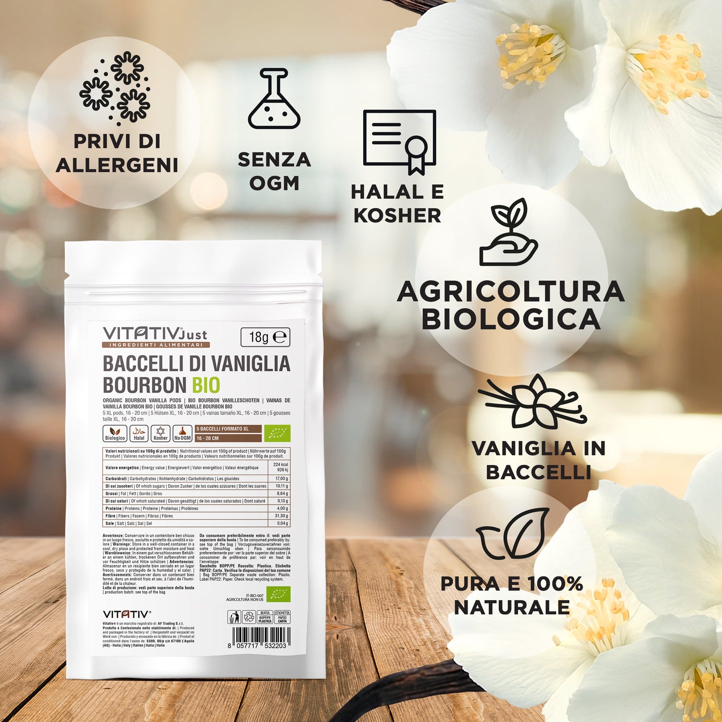 Baccelli di Vaniglia Bourbon BIO | Formato XL