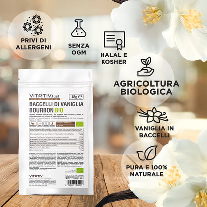 Baccelli di Vaniglia Bourbon BIO | Formato XL