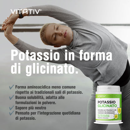 Potassio Glicinato + Vitamina C e B6 in Polvere Solubile