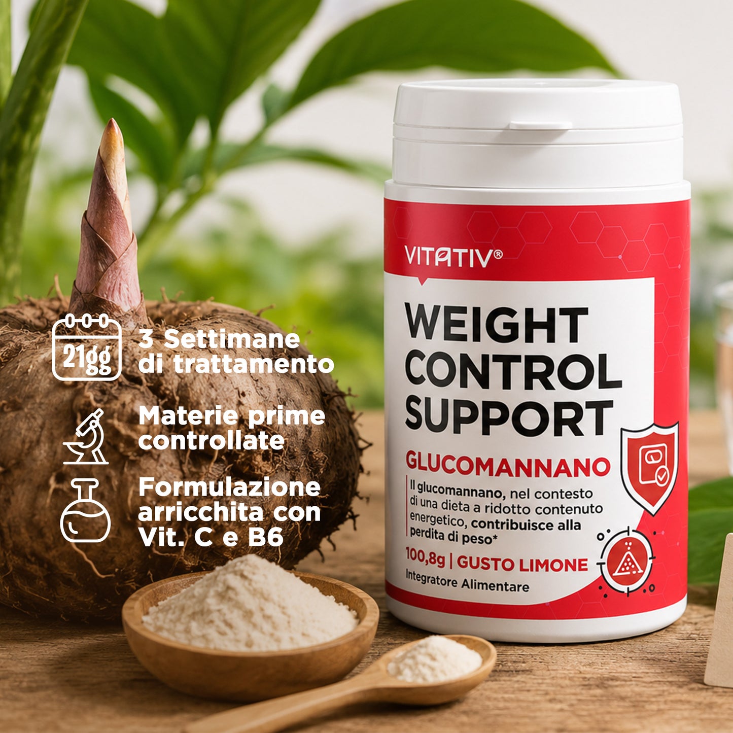 Weight Control Support - Glucomannano