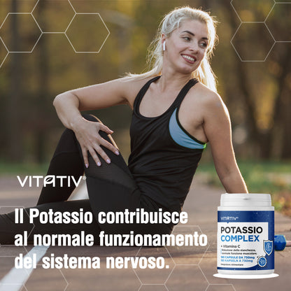 Potassio Complex + Vitamina C | Capsule Vegetali