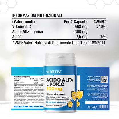 ALA - Acido Alfa Lipoico 90 Capsule