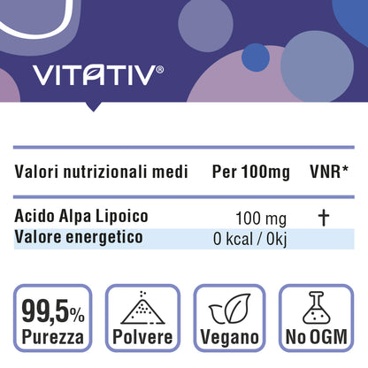 Acido Alfa Lipoico in Polvere | 50g