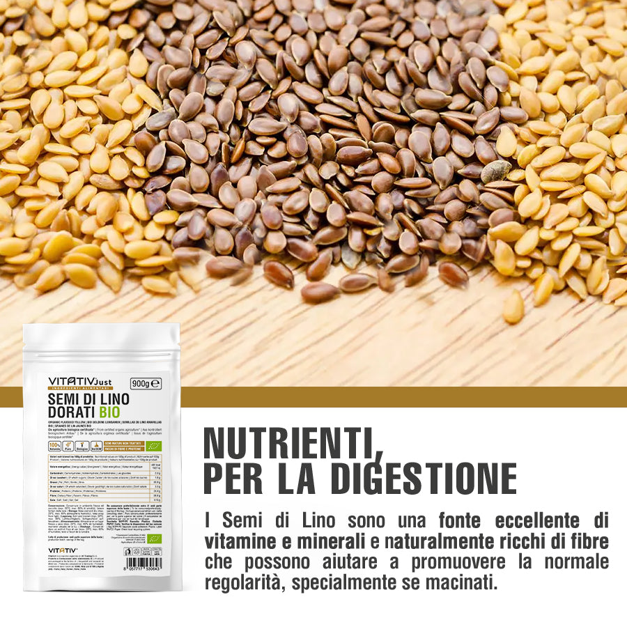 Semi di Lino Dorati BIO | 900g