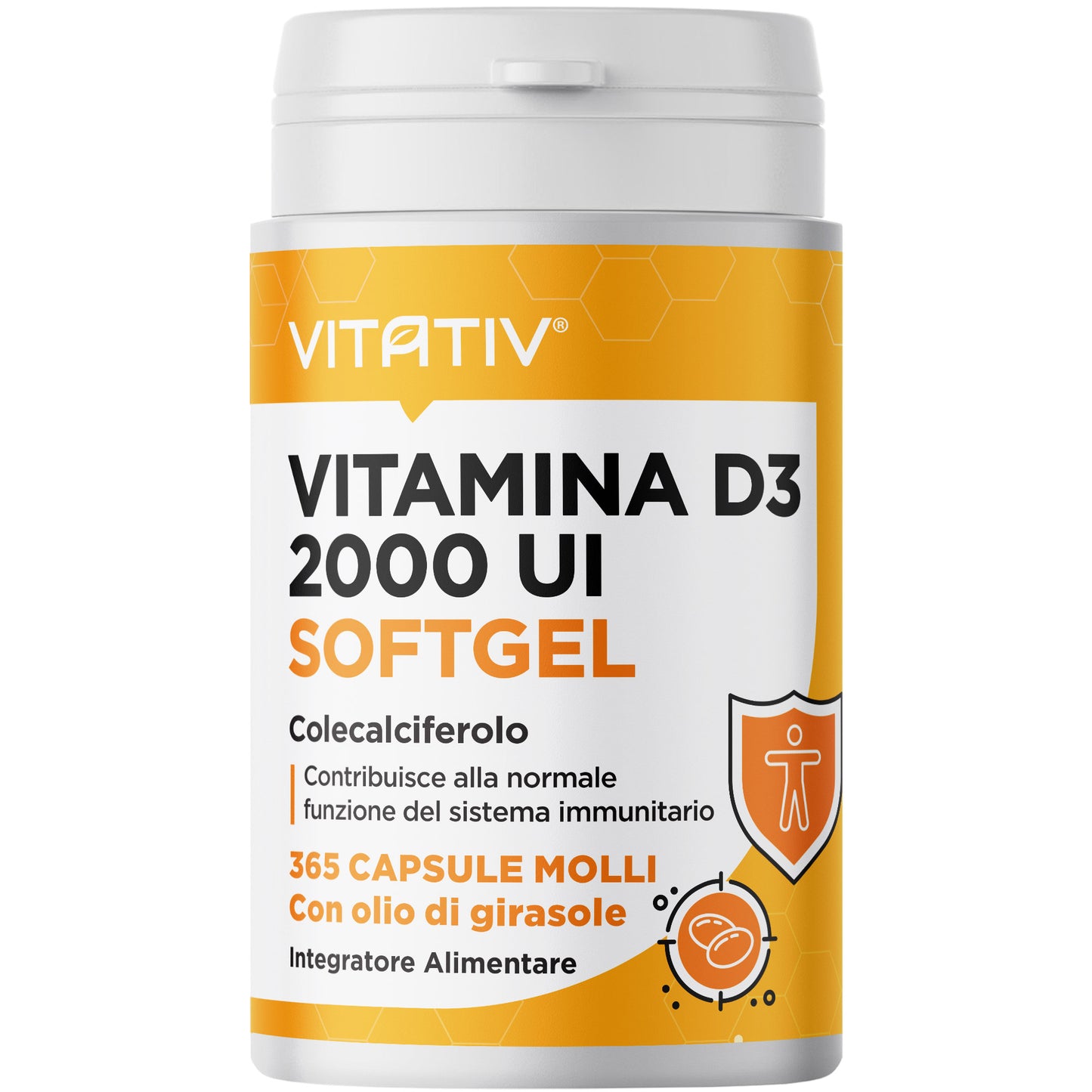 Vitamina D3 2000 UI Softgel Mini | 50 µg