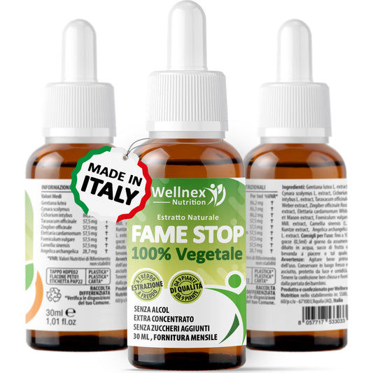 Fame Stop 30ml - Estratto Naturale da 9 piante Amaro Sazianti