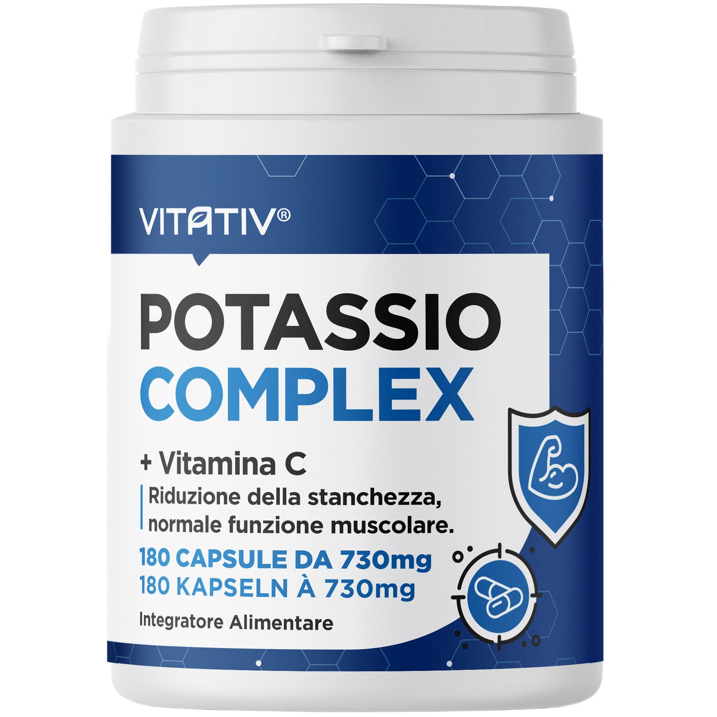 Potassio Complex + Vitamina C | Capsule Vegetali