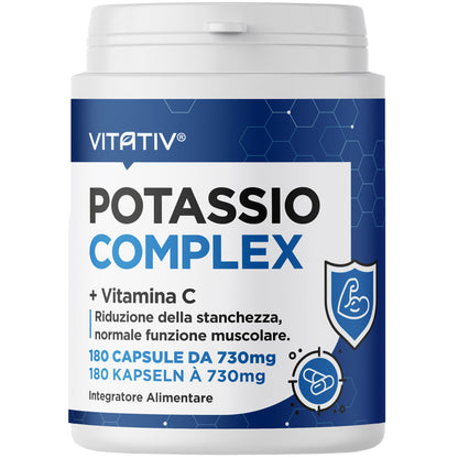 Potassio Complex + Vitamina C | Capsule Vegetali