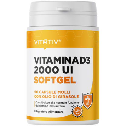 Vitamina D3 2000 UI Softgel Mini | 50 µg