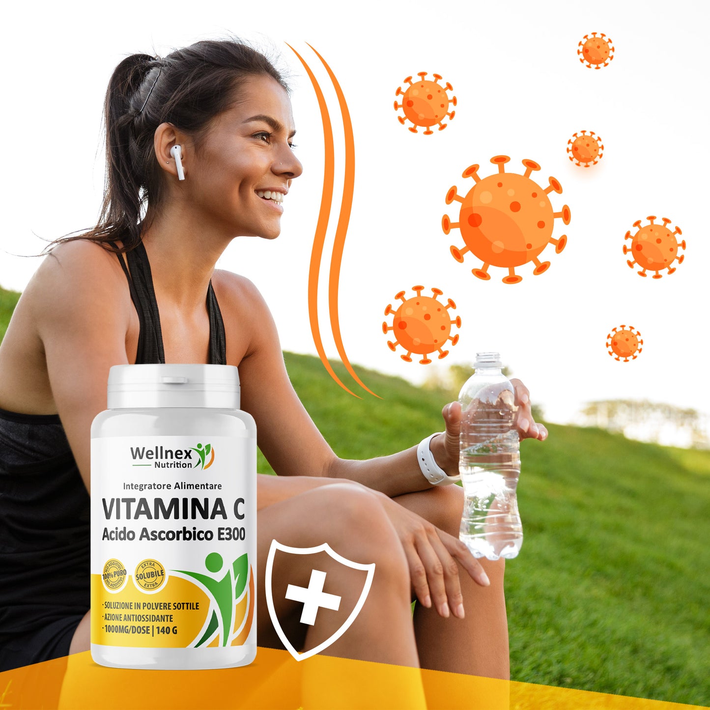 Vitamina C 1000mg | 140g - Polvere Pura