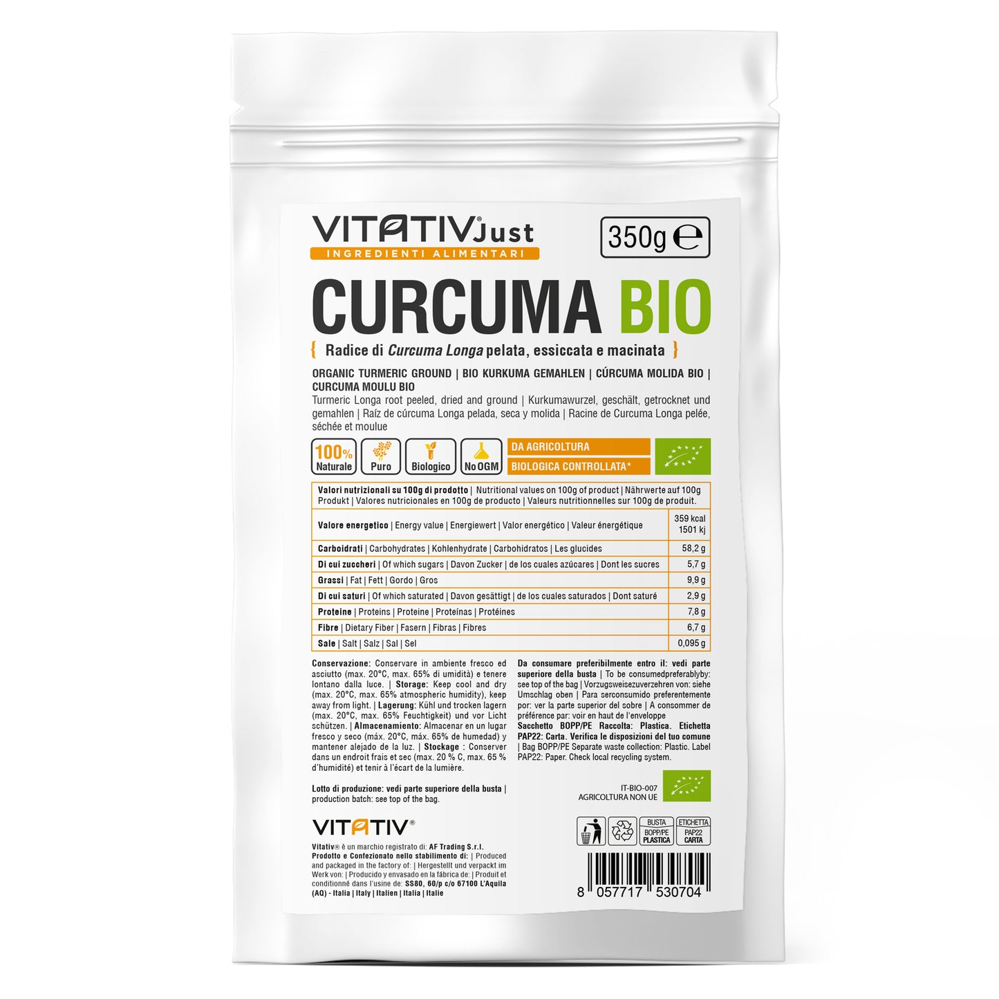Curcuma BIO in Polvere | 350g