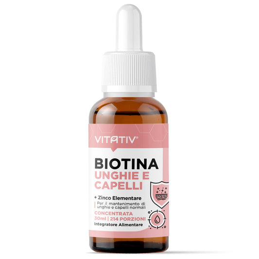 Biotina Unghie e Capelli + Zinco 30ml