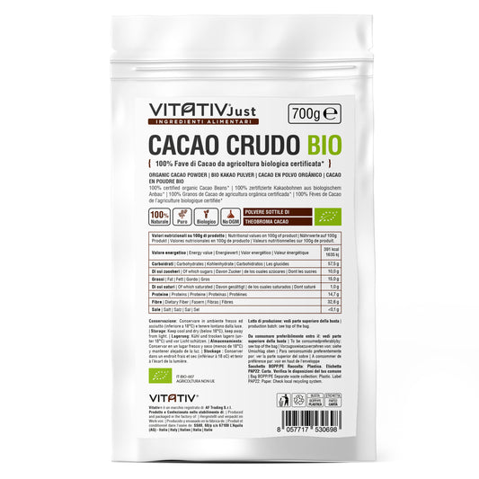 Cacao Crudo BIO in Polvere | 700g