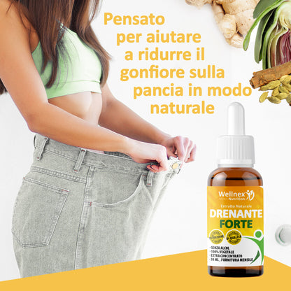 Drenante Forte 30ml - Estratto Naturale da 6 piante Detox