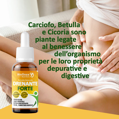 Drenante Forte 30ml - Estratto Naturale da 6 piante Detox