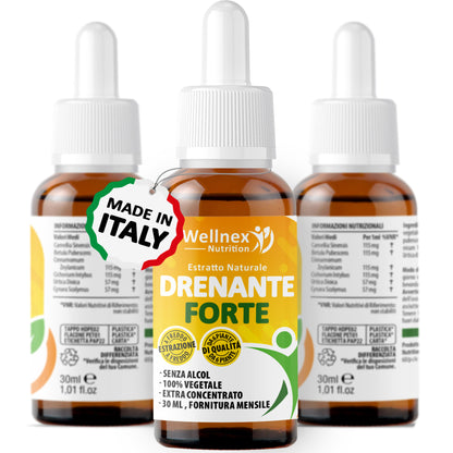 Drenante Forte 30ml - Estratto Naturale da 6 piante Detox